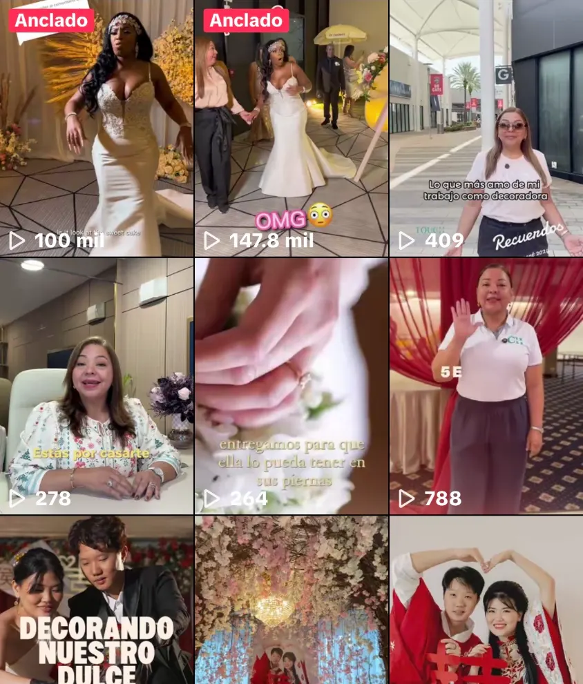 Videos de TikTok de Touch of Caroline: 100K y 147.8K vistas